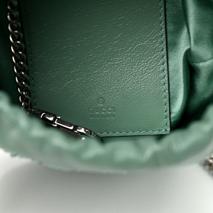 Gucci Sequin Mini GG Marmont 2.0 Bucket Bag Water Green Verde Chiaro Light Water Green 7 of 8