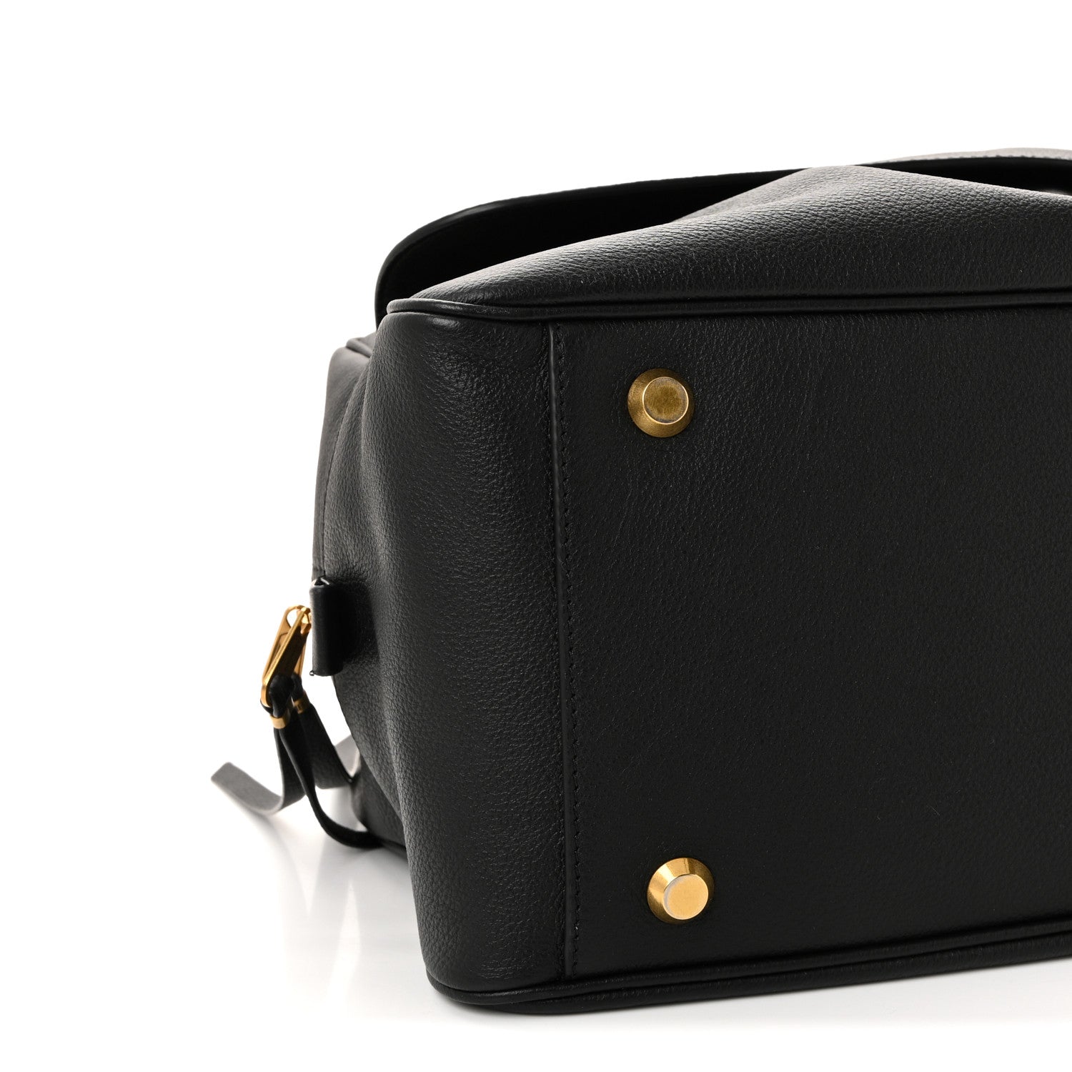 Balenciaga Grained Calfskin Medium Carrie Bowling Bag Black 8 of 9