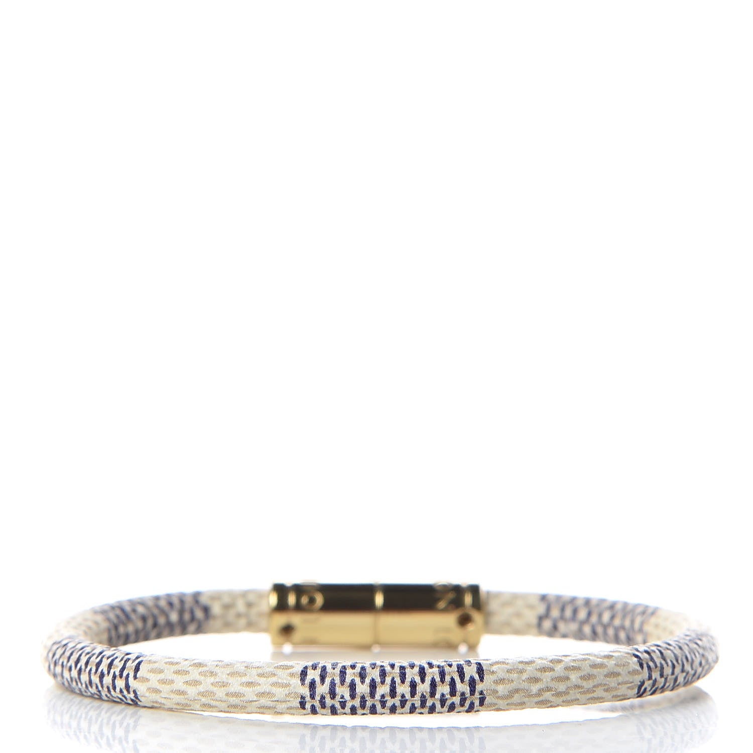 Louis Vuitton Damier Azur Keep It Bracelet 17 3 of 4