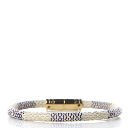 Louis Vuitton Damier Azur Keep It Bracelet 17 3 of 4