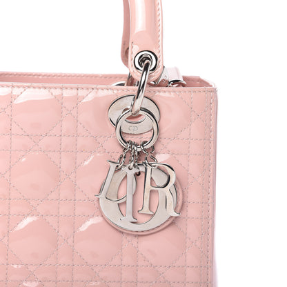 Christian Dior Patent Cannage Medium Lady Dior Rose Clair 10 of 10