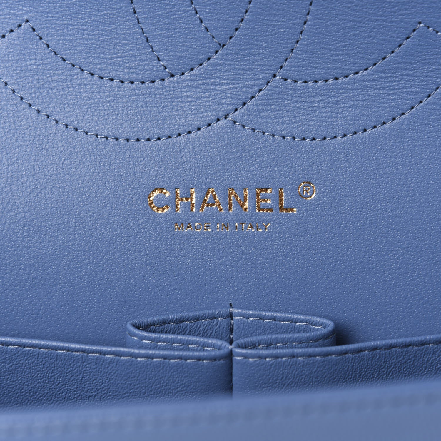 Chanel Caviar Quilted Jumbo Double Flap Blue 8 of 10