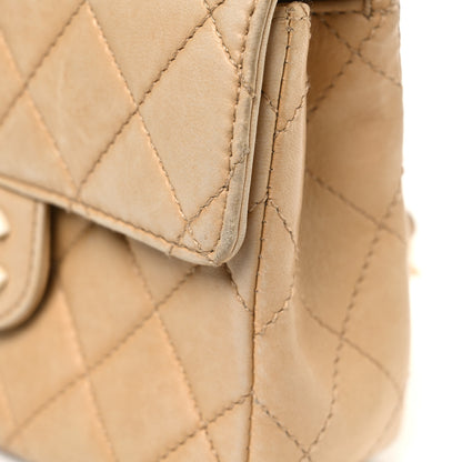 Chanel Lambskin Quilted Bekko Resin Mini Square Flap Beige 13 of 13