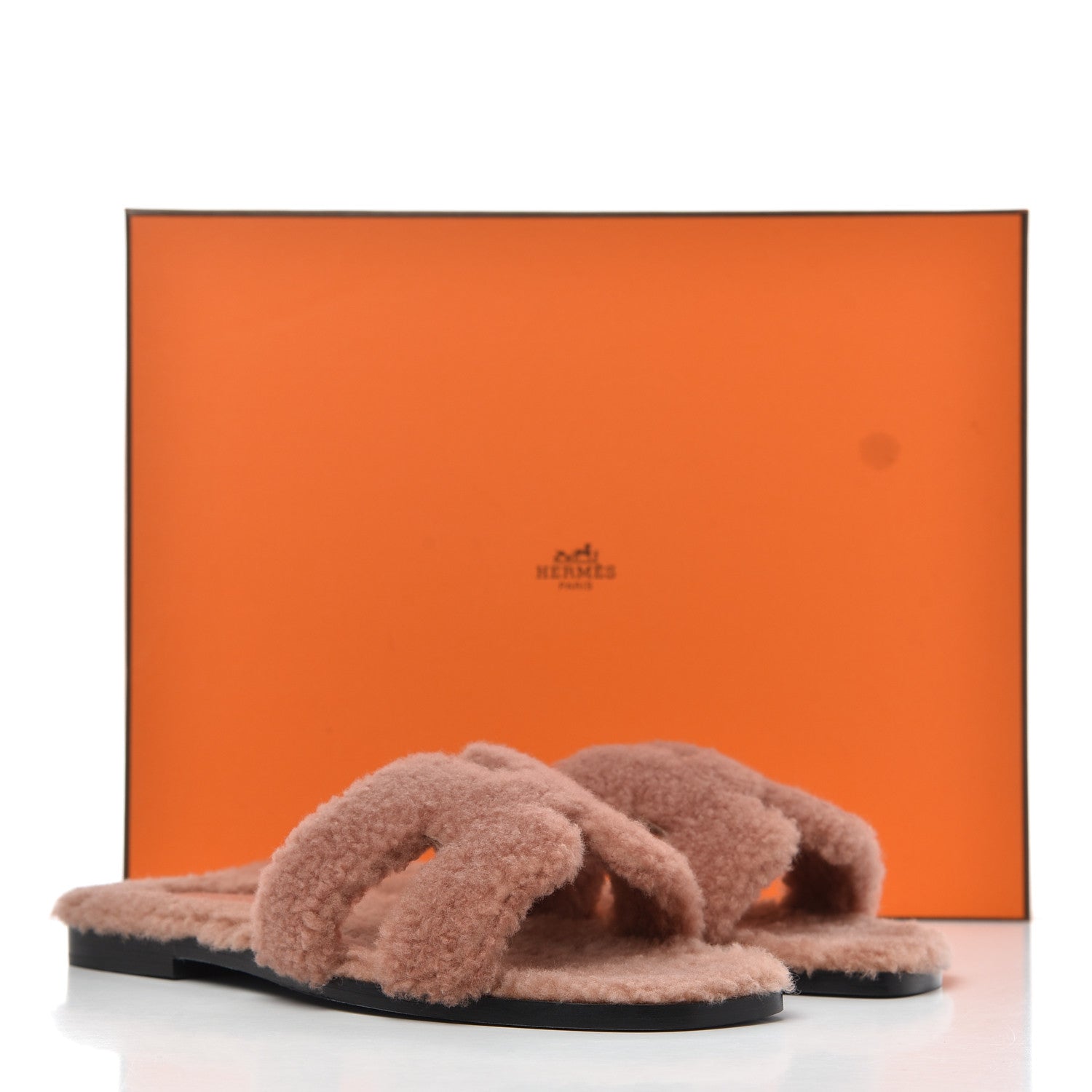 Hermes Woolskin Oran Sandals 36 Rose Aube 12 of 12
