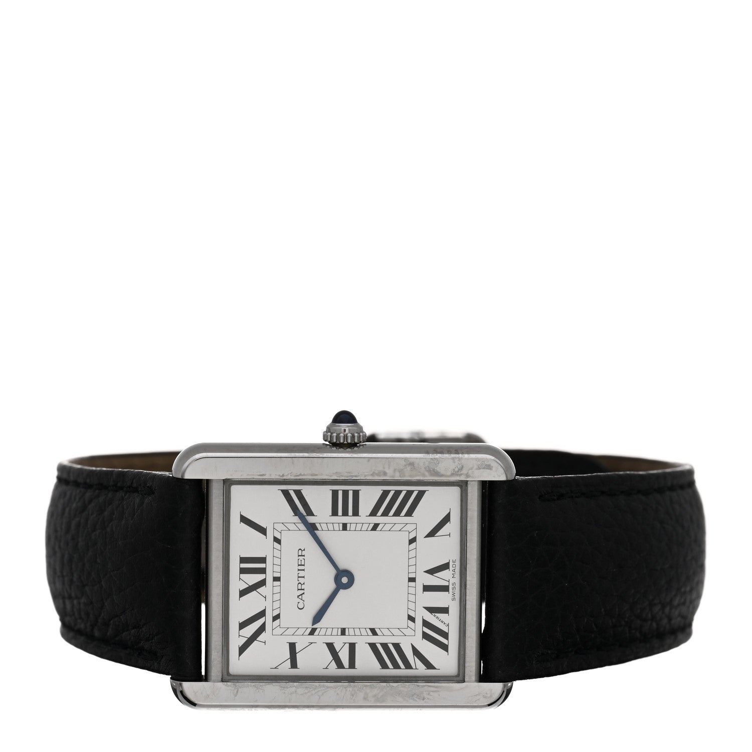 Cartier Stainless Steel Calfskin 27mm Tank Solo Quartz Watch 2 of 5