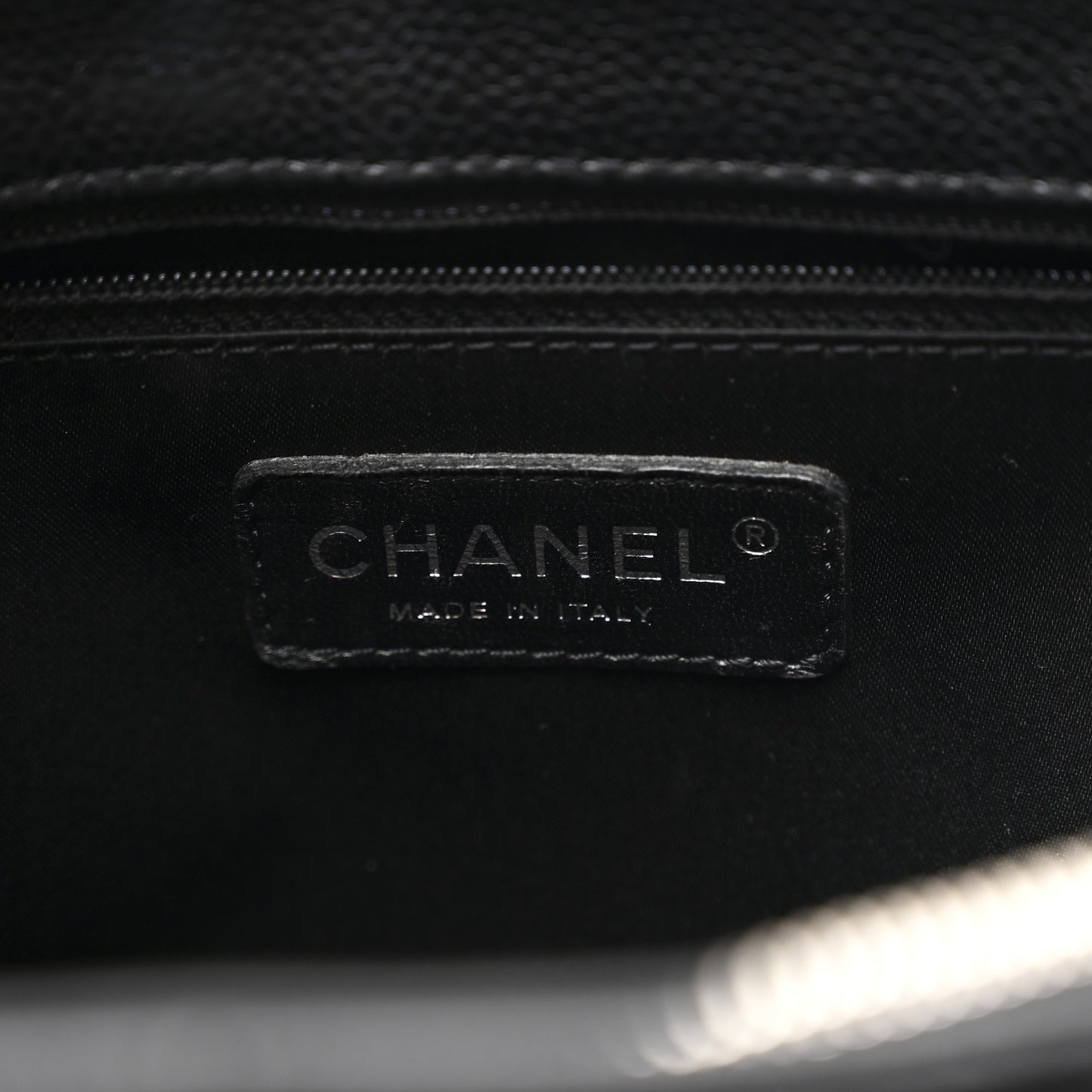 Caviar Quilted Grand Shopping Tote GST Black