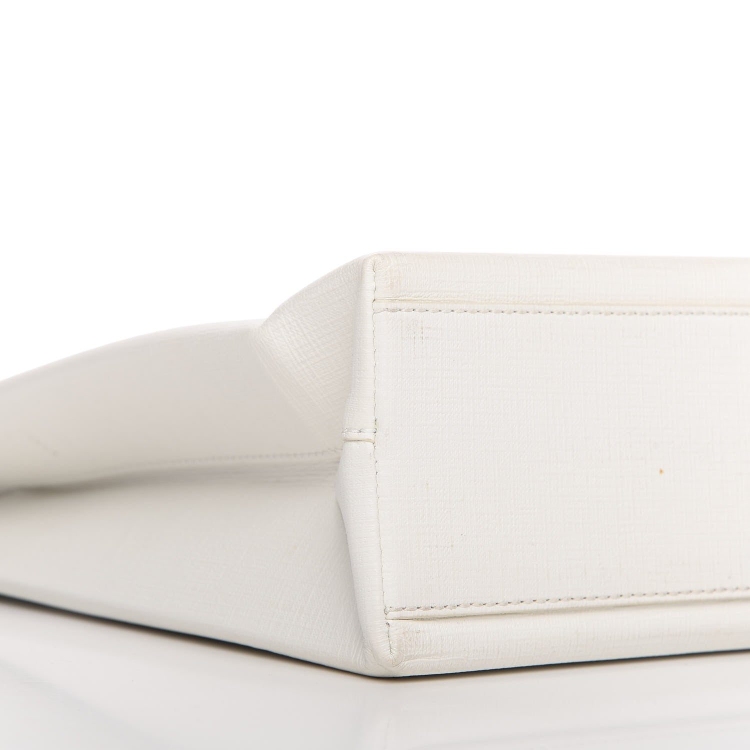 Balenciaga Calfskin Small Logo North South Shopping Tote White 6 of 10