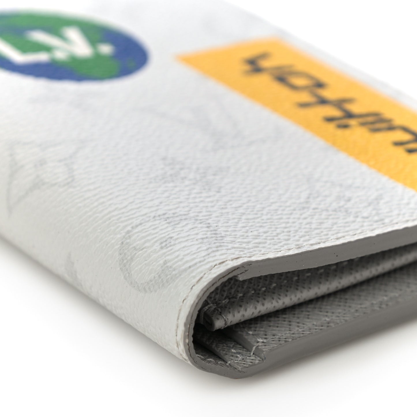 Monogram Stickers Brazza Wallet White