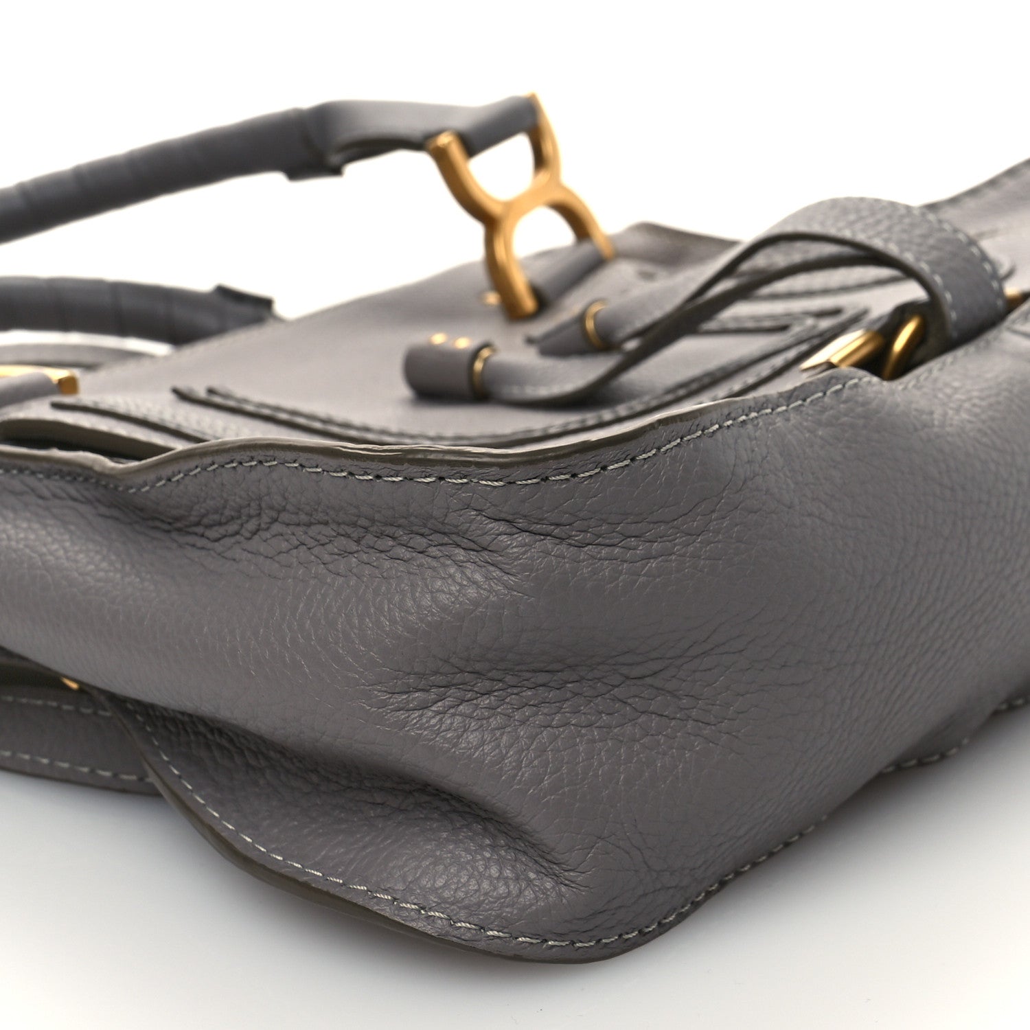 Chloe Calfskin Small Marcie Satchel Cashmere Grey 9 of 14