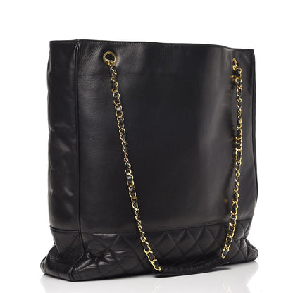 Chanel Lambskin Quilted Large Shoulder Bag Black 3 of 13