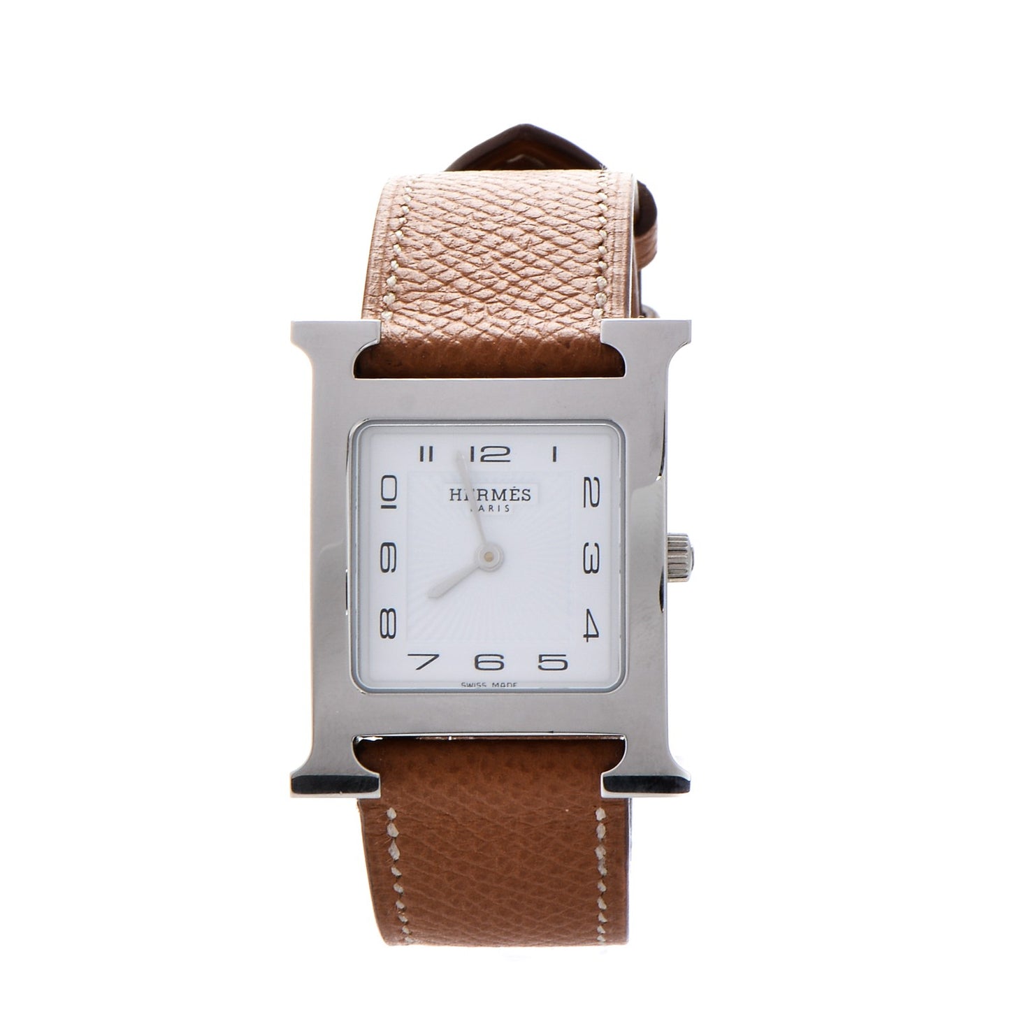 Stainless Steel Epsom 26mm Heure H Hour Quartz Watch Gold