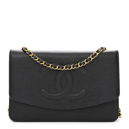 Chanel Caviar Timeless CC Wallet on Chain WOC Black 1 of 15