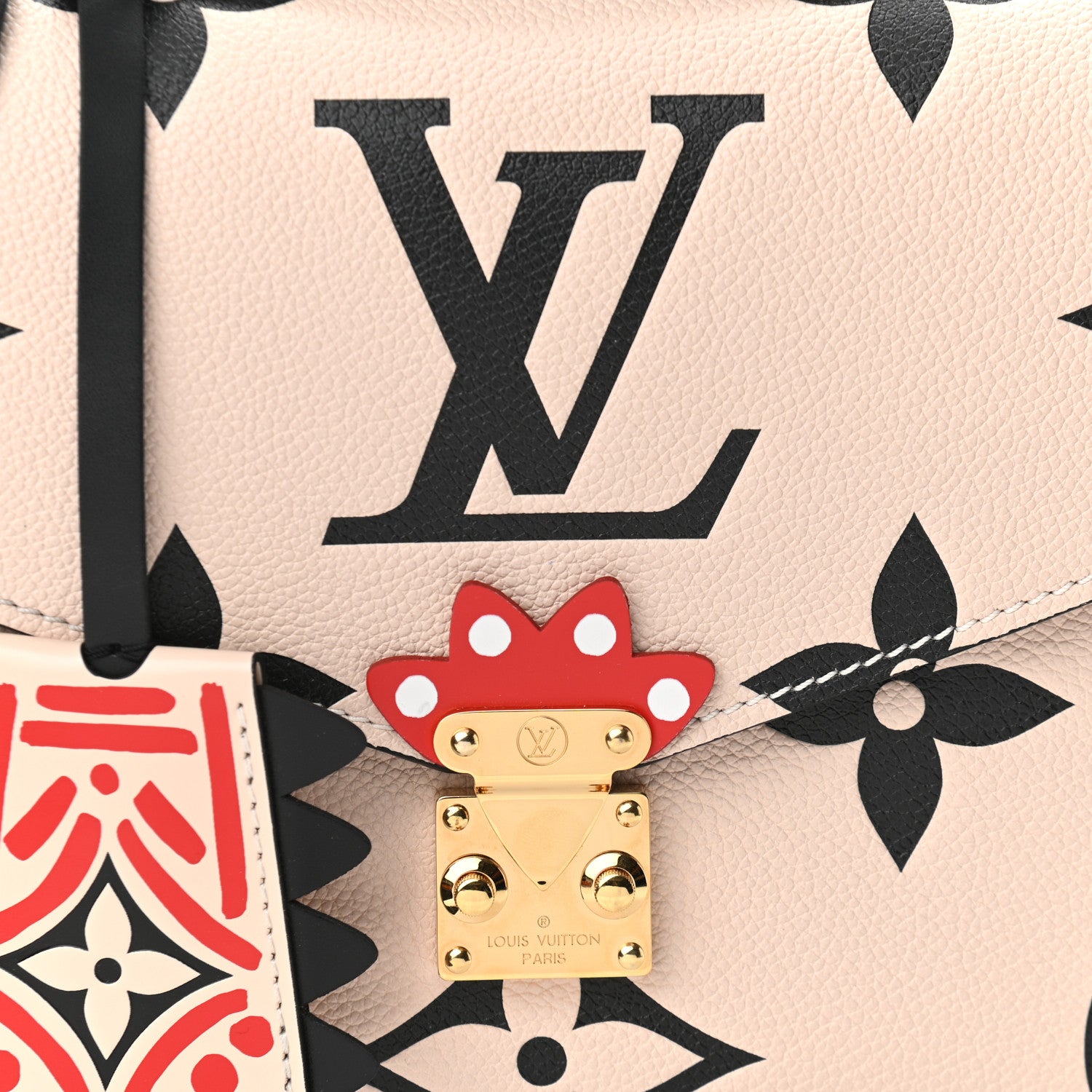 Louis Vuitton Empreinte Monogram Giant Crafty Pochette Metis Creme Black 7 of 9