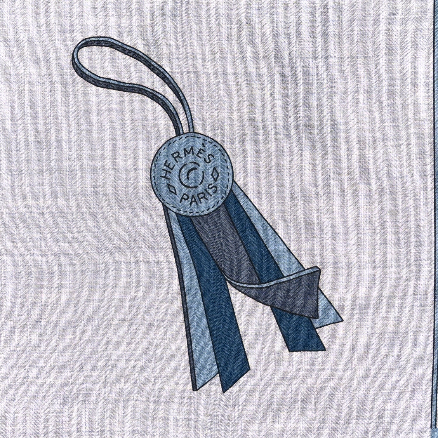 Hermes Cashmere Silk Et Gris Gris Rectangle Scarf Gris Chine 3 of 4
