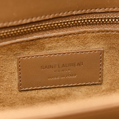 Saint Laurent Smooth Calfskin Medium Classic Monogram Universite Bag Dark Beige 6 of 10
