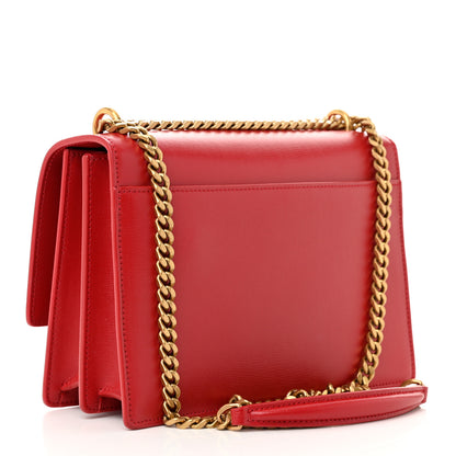 Saint Laurent Calfskin Medium Monogram Sunset Rouge Eros 3 of 11