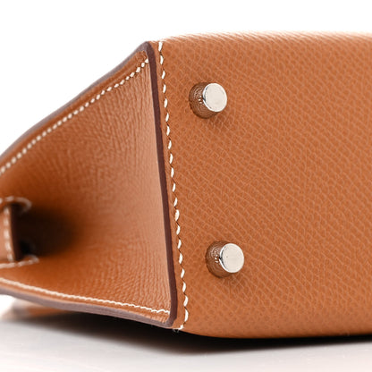 Hermes Epsom Mini Kelly Sellier 20 Gold 10 of 11