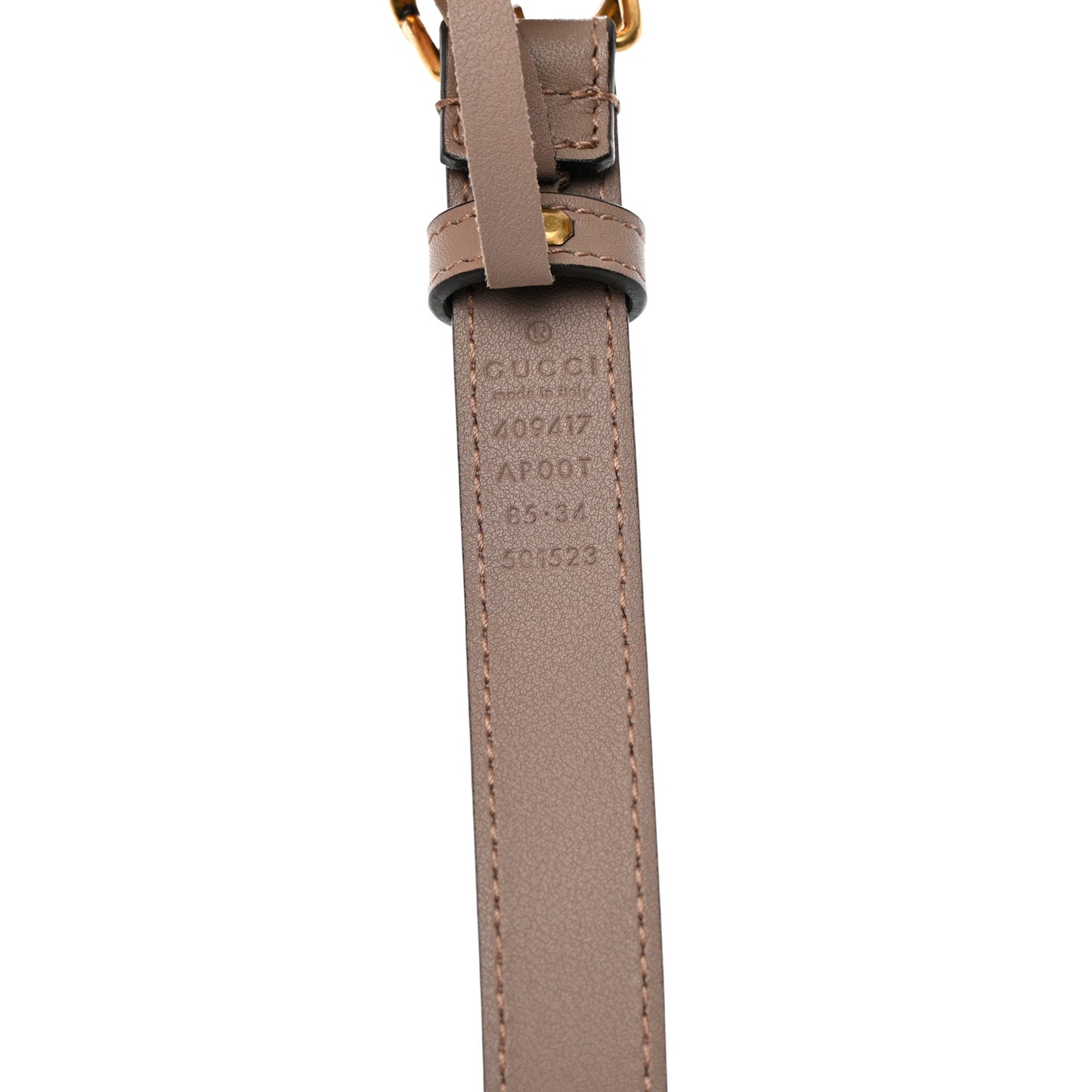 Calfskin Double G 20mm Belt 85 34 Porcelain Rose