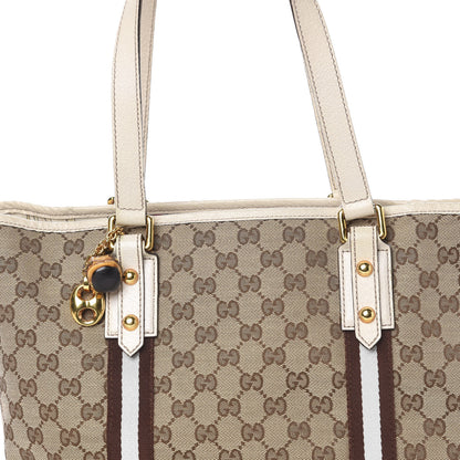 Gucci Monogram Medium Jolicoeur Tote Beige 20 of 20