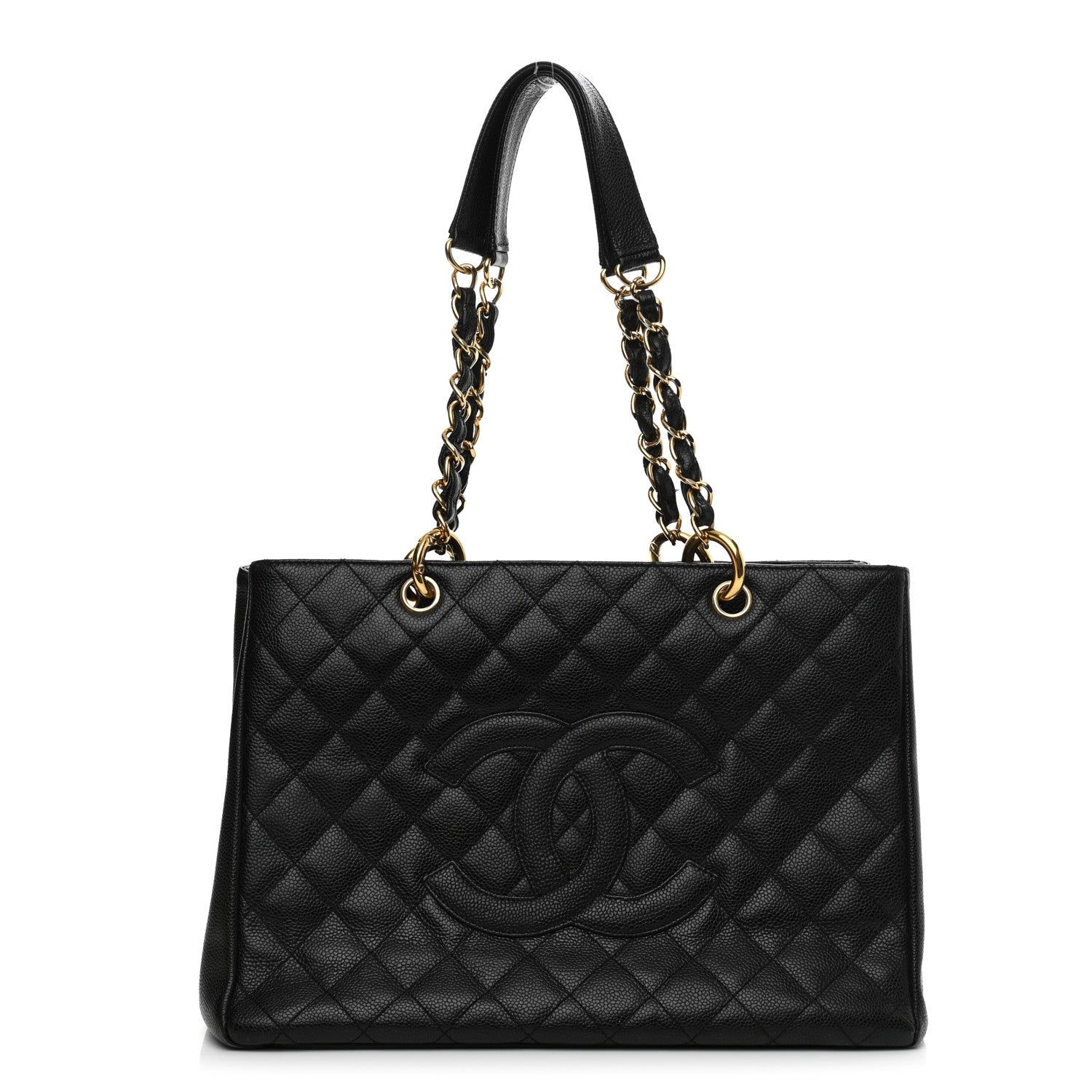 Chanel Caviar Quilted Grand Shopping Tote GST Black 1 of 12