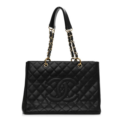 Chanel Caviar Quilted Grand Shopping Tote GST Black 1 of 12