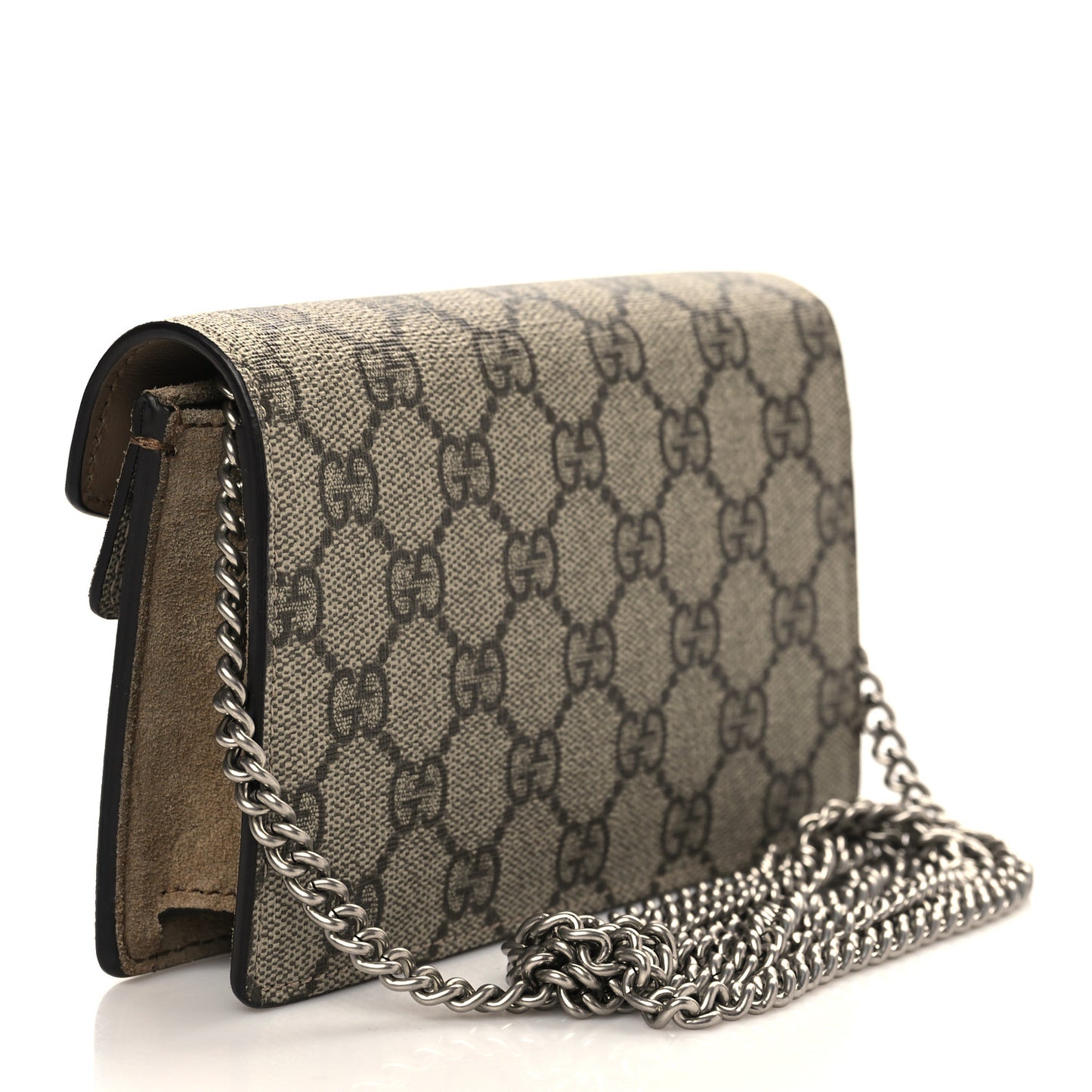 GG Supreme Monogram Super Mini Dionysus Shoulder Bag Taupe