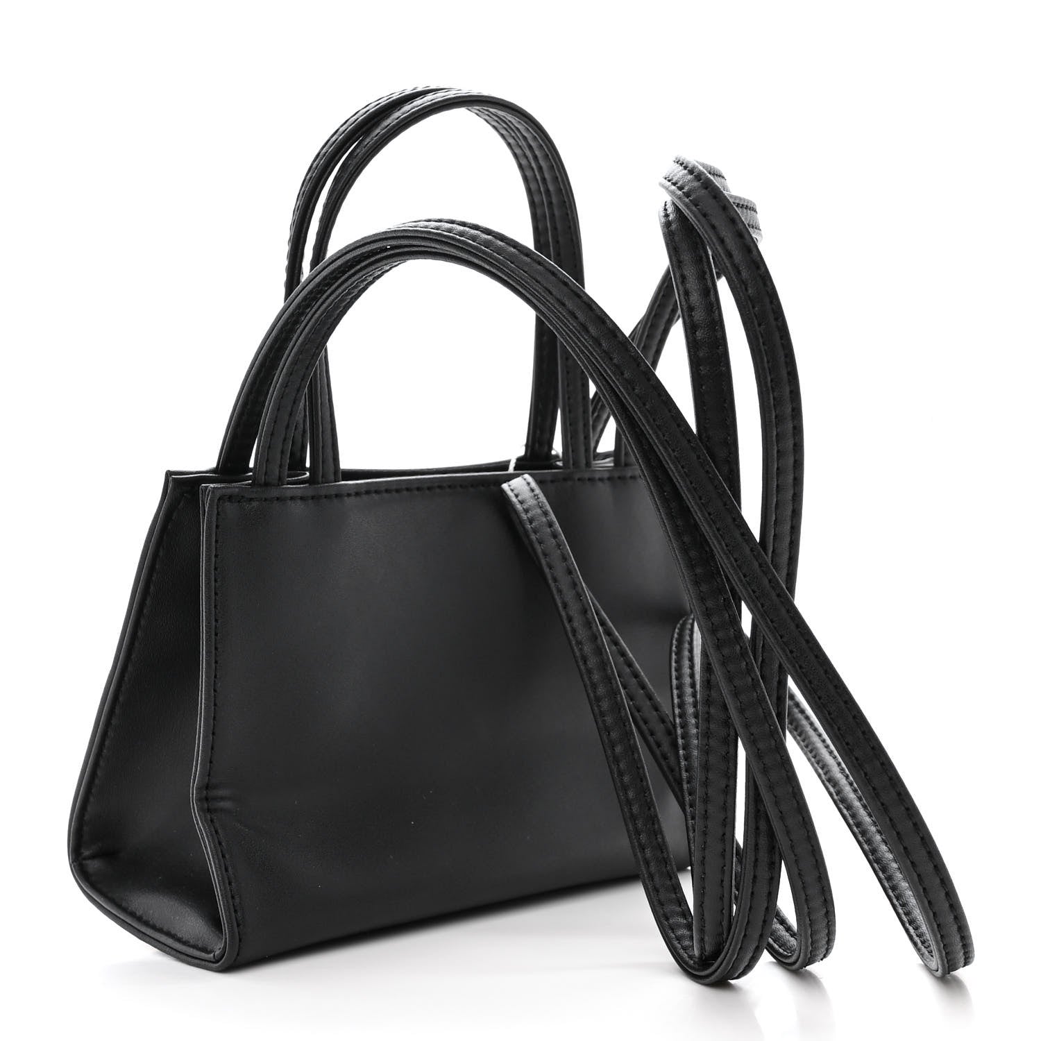 Telfar Vegan Leather Small Shopping Bag Black 3 of 11