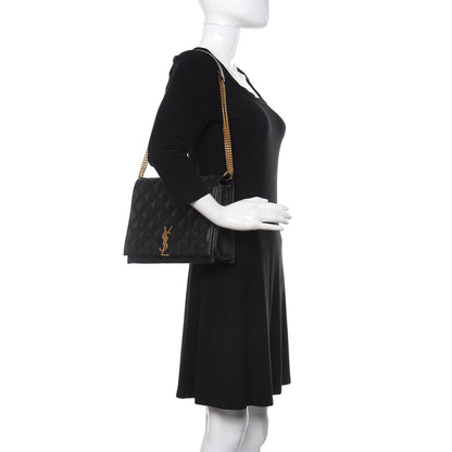 Saint Laurent Lambskin Quilted Small Becky Chain Bag Black 2 of 10