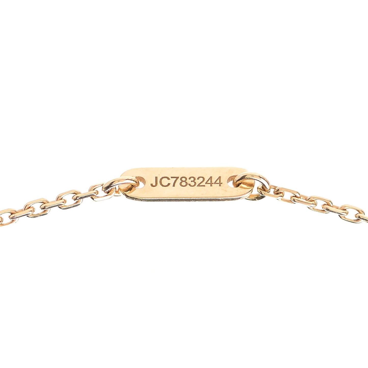 18K Yellow Gold Mother of Pearl Sweet Alhambra Pendant Necklace