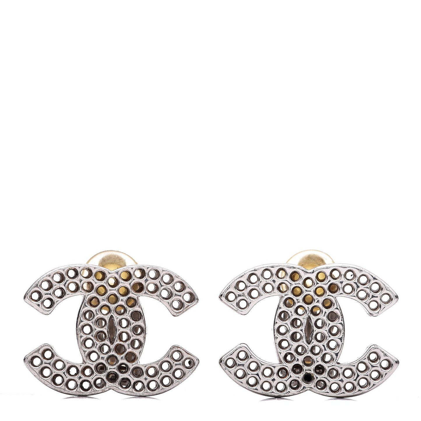 CC Clip On Earrings Silver