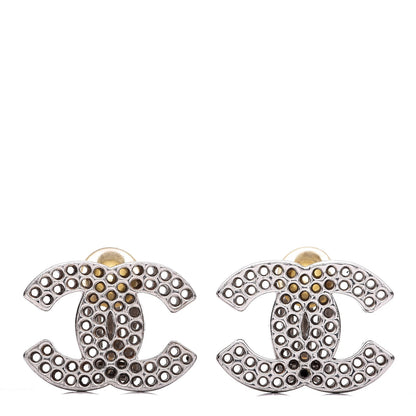 Chanel CC Clip On Earrings Silver 1 of 6