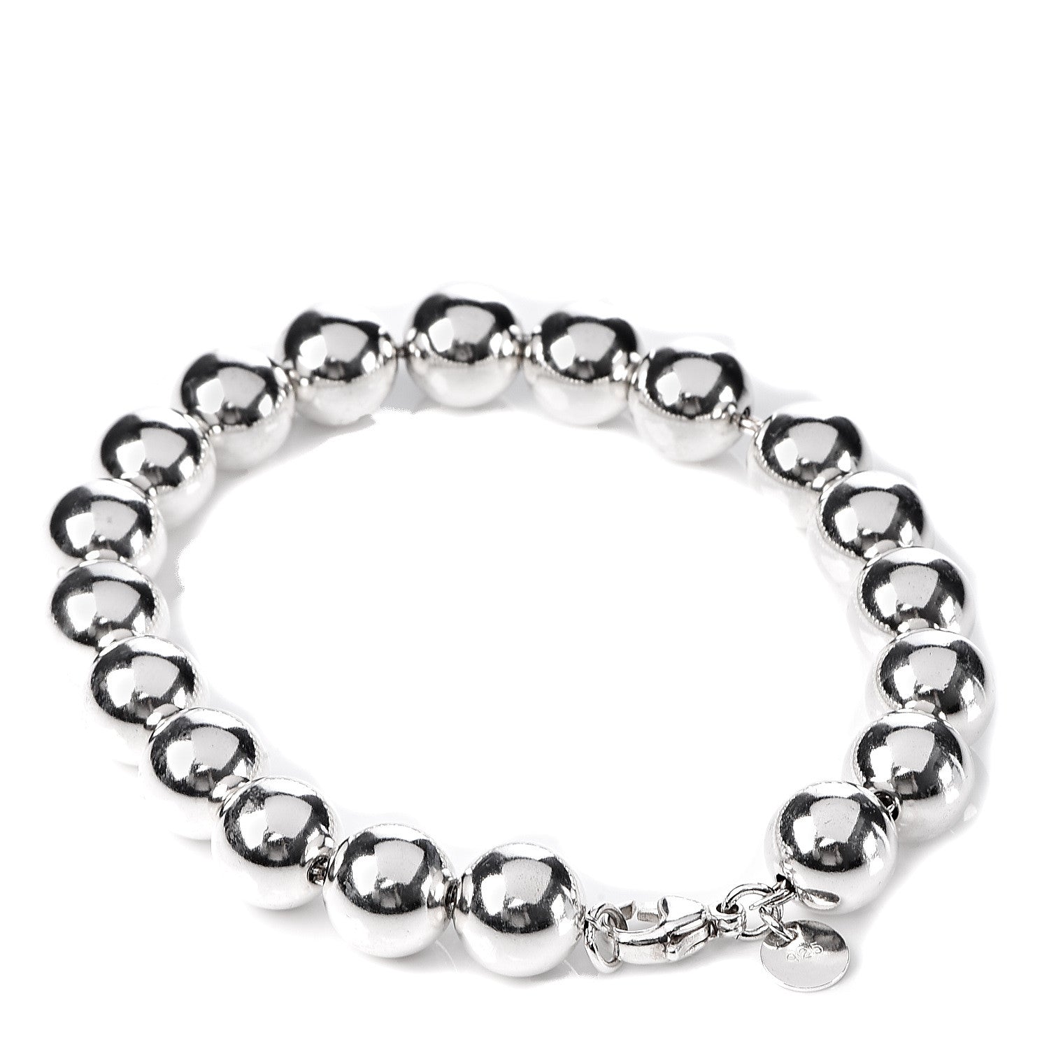 Tiffany Sterling Silver 10mm HardWear Ball Bracelet 3 of 5
