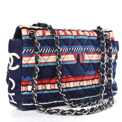 Chanel Canvas Le Train Medium Flap 3 of 10