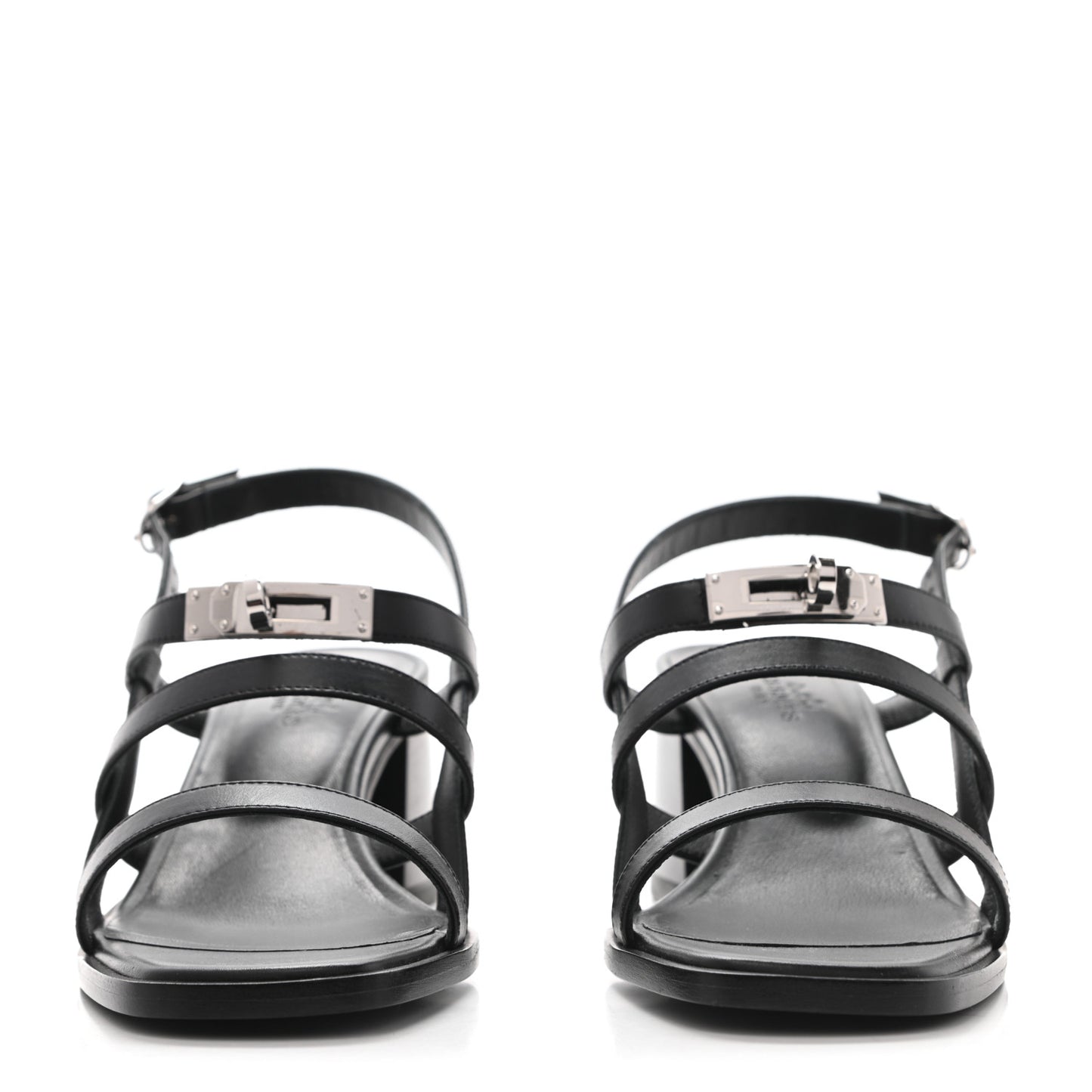 Calfskin Eve 60 Sandals 37 Black