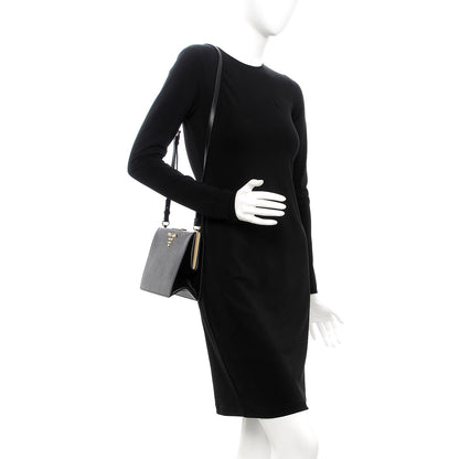 Prada Saffiano City Calf Light Frame Bag Nero Black 2 of 8
