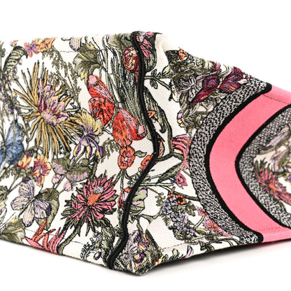 Christian Dior Canvas Embroidered Medium Mexico Millefiori Book Tote White Multicolor 10 of 10