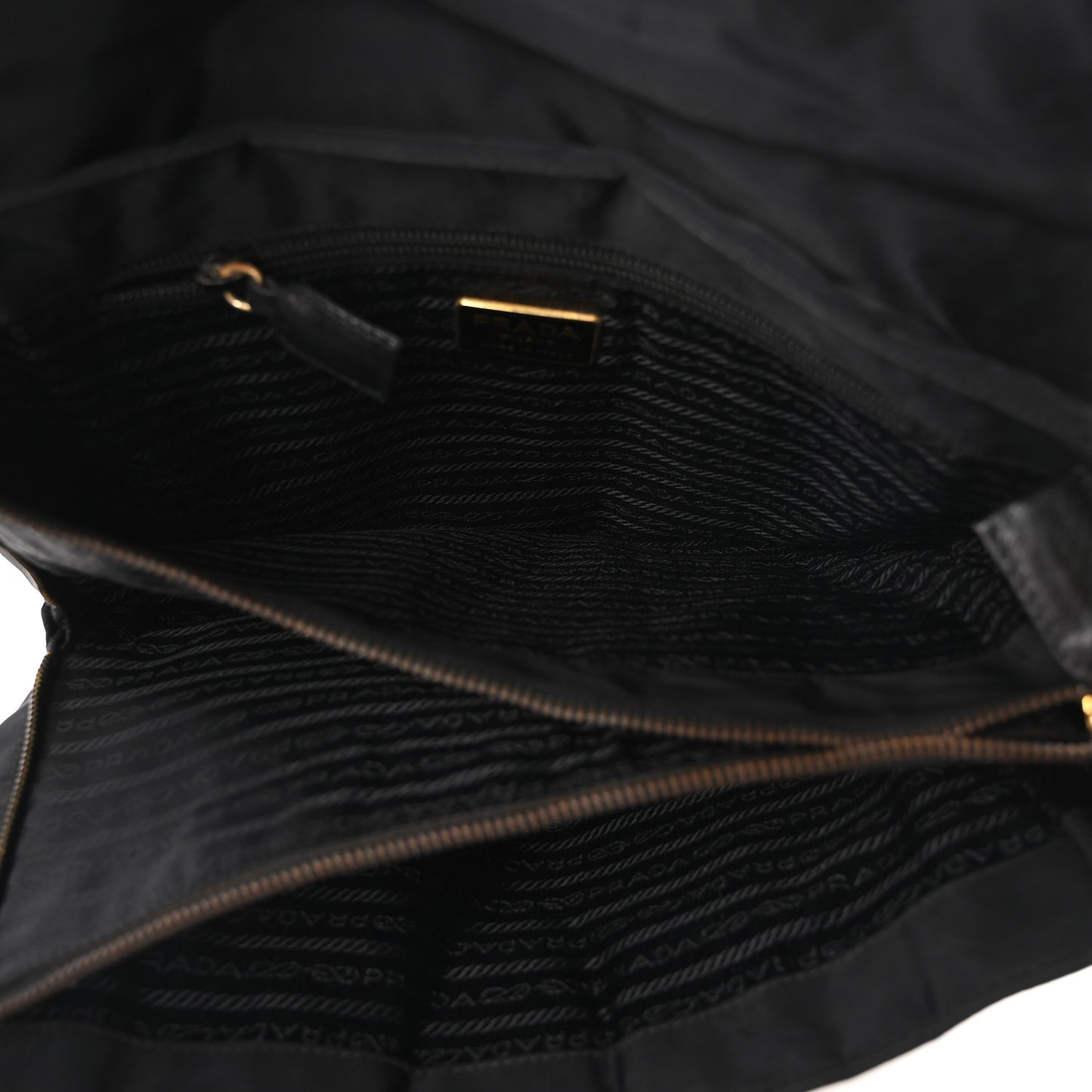 Tessuto Nylon Catena Shoulder Bag Black