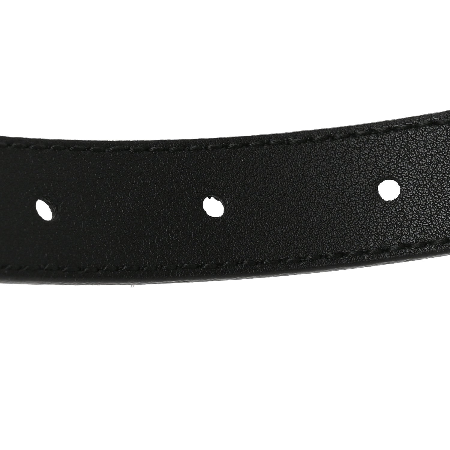 Gucci Moon Calfskin Pearl Double G 20mm Belt 85 34 Black Cream 4 of 5