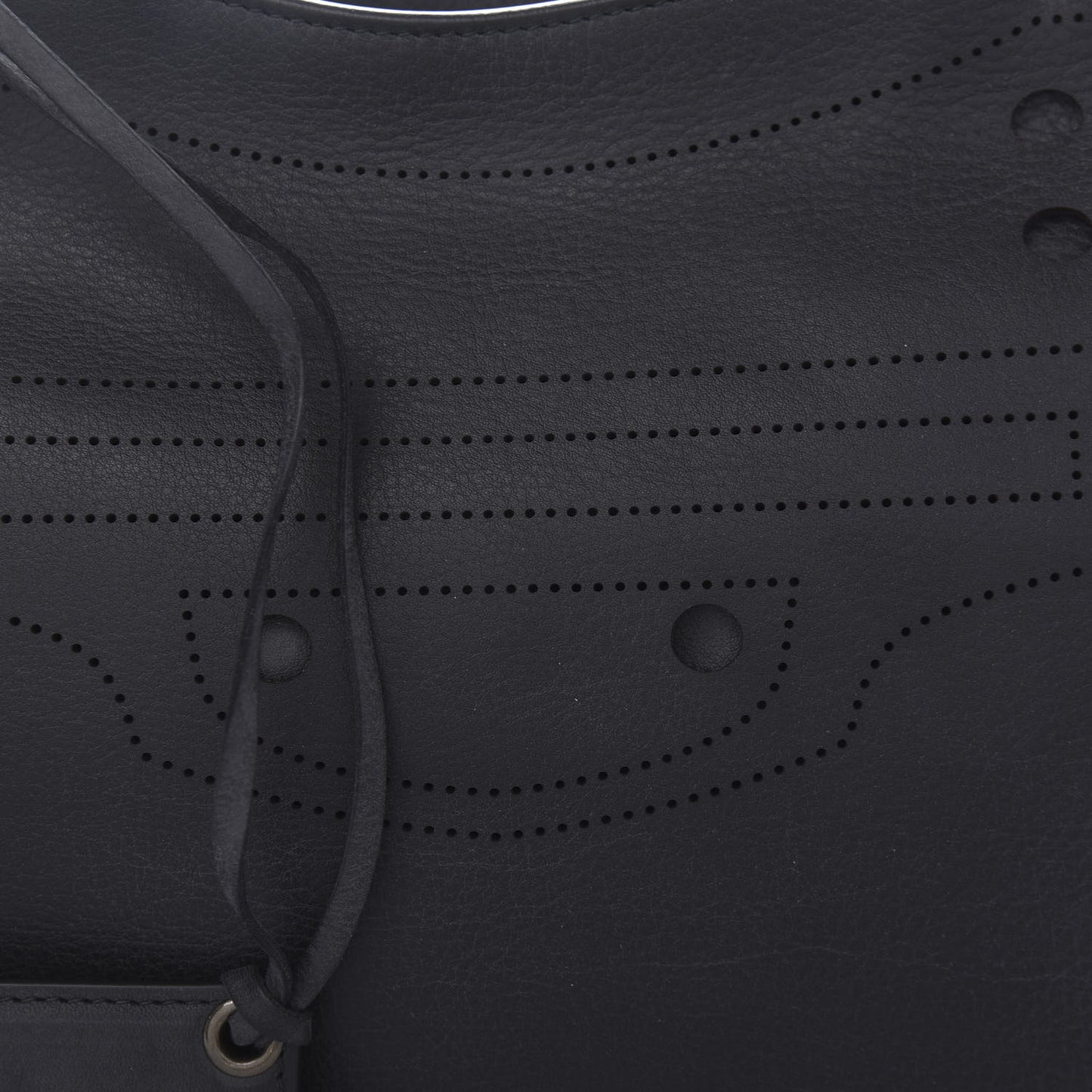 Veau Grana Perforated Blackout Hardware City Black