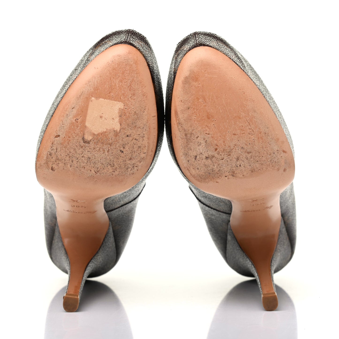 Monogram Rosemary Peep Toe Pumps 38.5