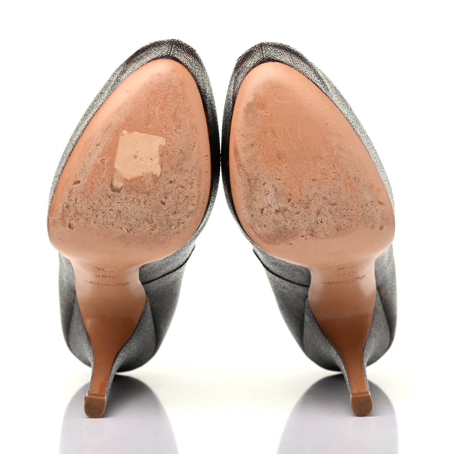 Louis Vuitton Monogram Rosemary Peep Toe Pumps 38.5 5 of 12