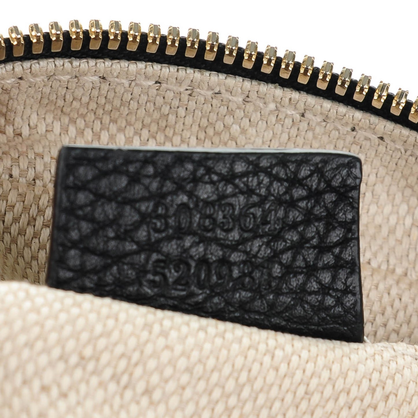 Pebbled Calfskin Small Soho Disco Bag Black