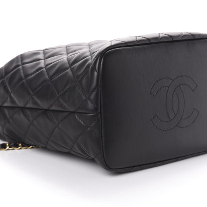 Chanel Lambskin Quilted Large Perfect Meeting Hobo Black 9 of 10