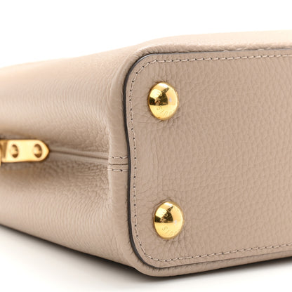 Louis Vuitton Taurillon Capucines BB Galet 8 of 9
