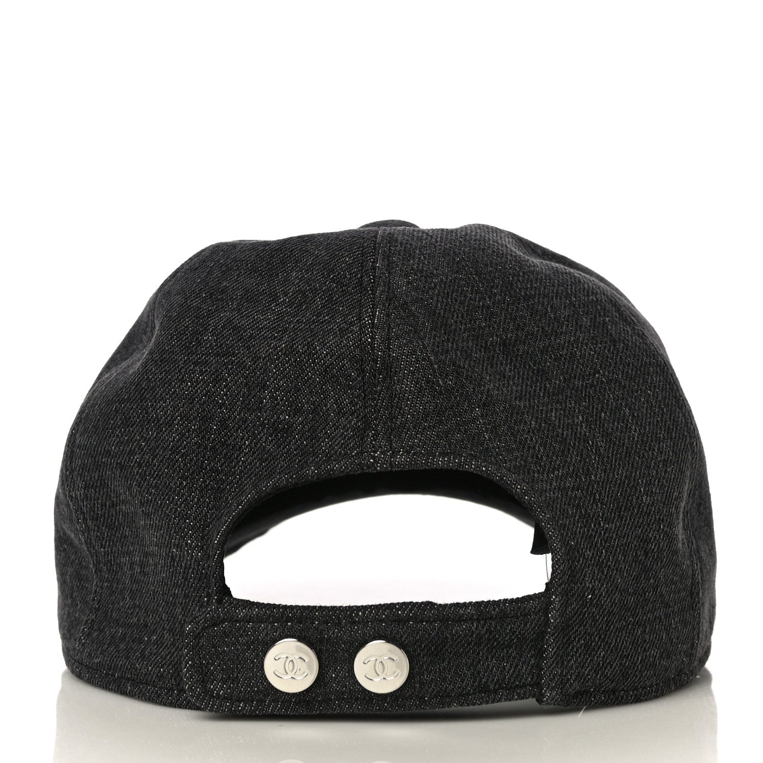 Chanel Cotton Sequin CC Cap Hat Black 4 of 6