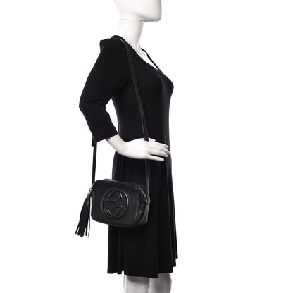 Gucci Pebbled Calfskin Small Soho Disco Bag Black 2 of 10