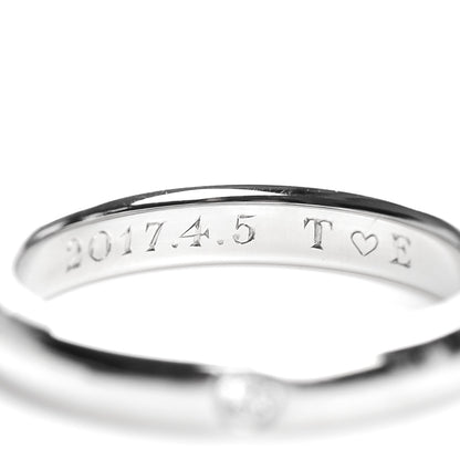 Tiffany Platinum Diamond Elsa Peretti Band Ring 45 3.25 6 of 6