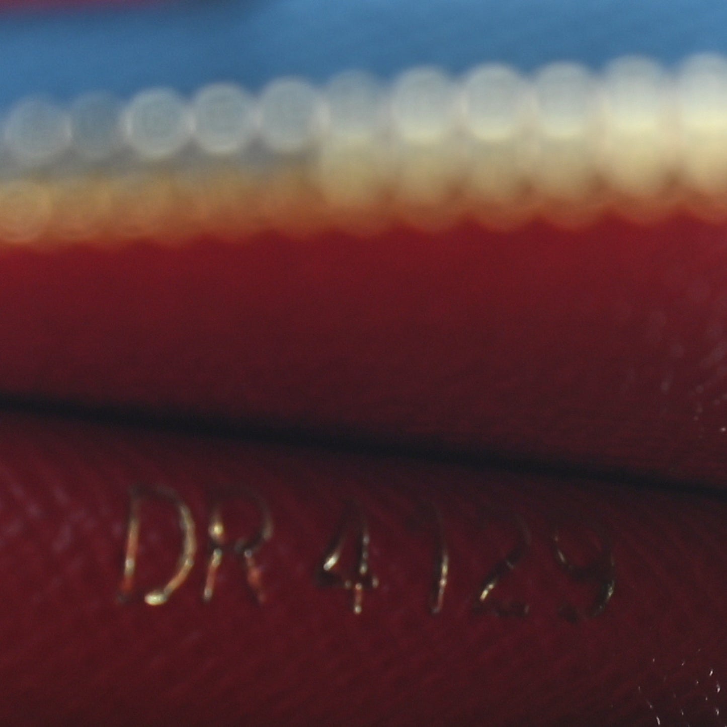 Denim Damier Monogram Patchwork Multi Pochette Accessories Coin Purse Blue Rouge