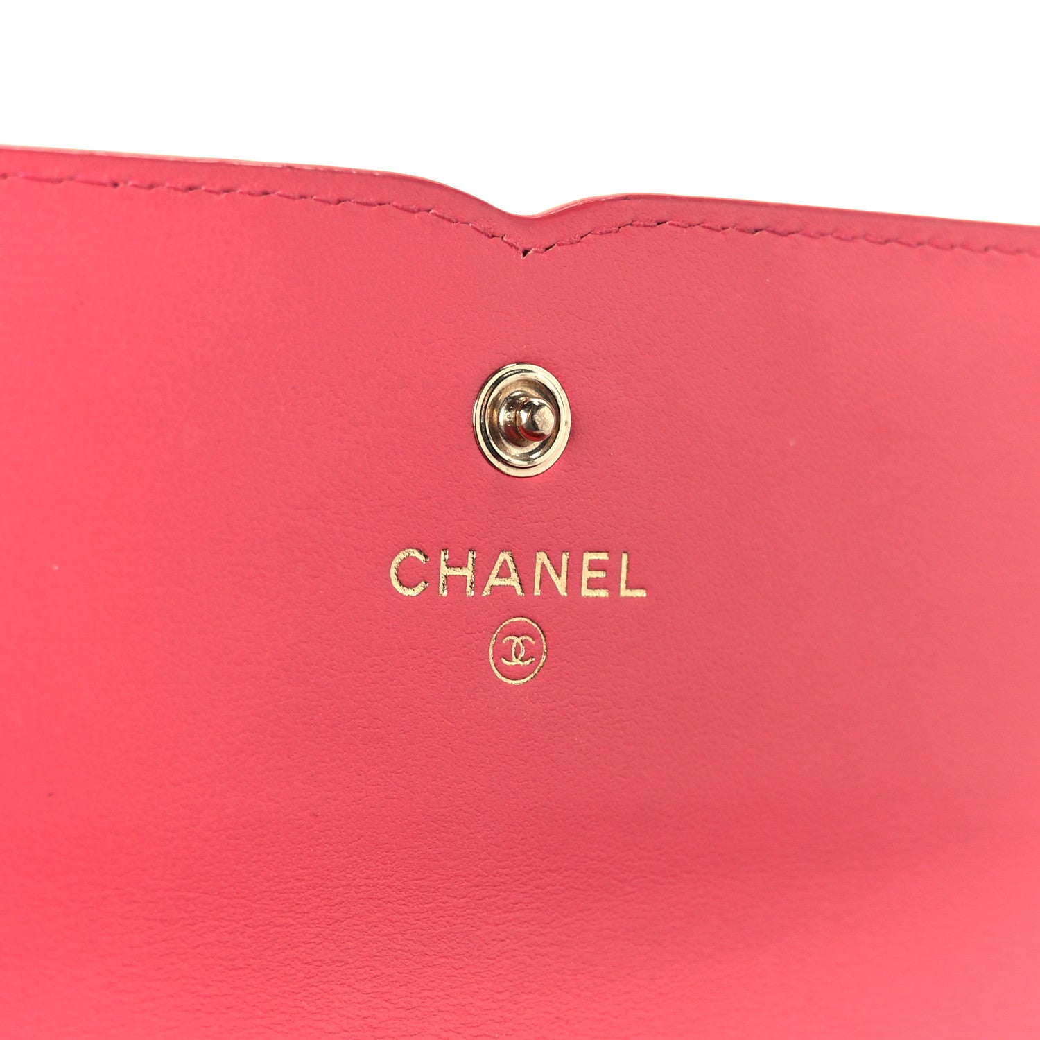 Chanel Caviar Quilted Large Filigree Gusset Flap Wallet Pink 6 of 9