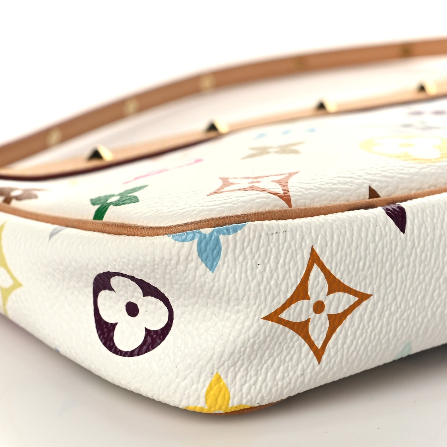 Monogram Multicolor Pochette Accessories White